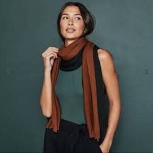 SUMMERSALT The Classic Colorblock Praline and Sea Urchin Scarf-NWT